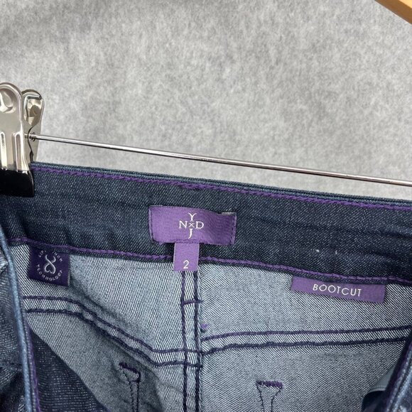 NYDJ Barbara Bootcut Jeans Size 2 Dark Wash Denim Slimming LiftxTuck Classic NEW - Picture 7 of 14